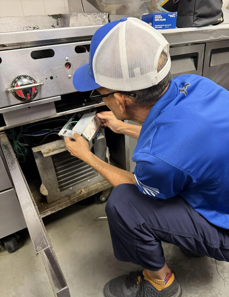 Commercial undercounter cooler controls repair in West Palm Beach