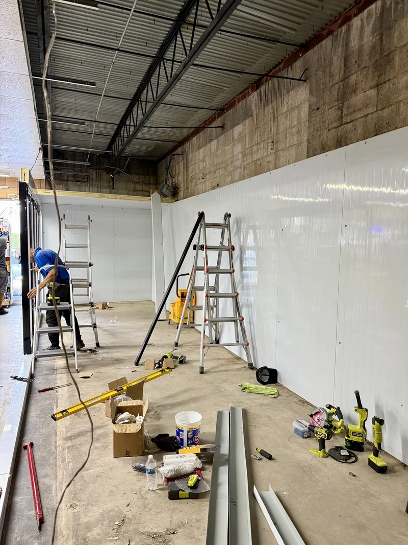 Walk-in cooler wall-panel assembly in Tequesta